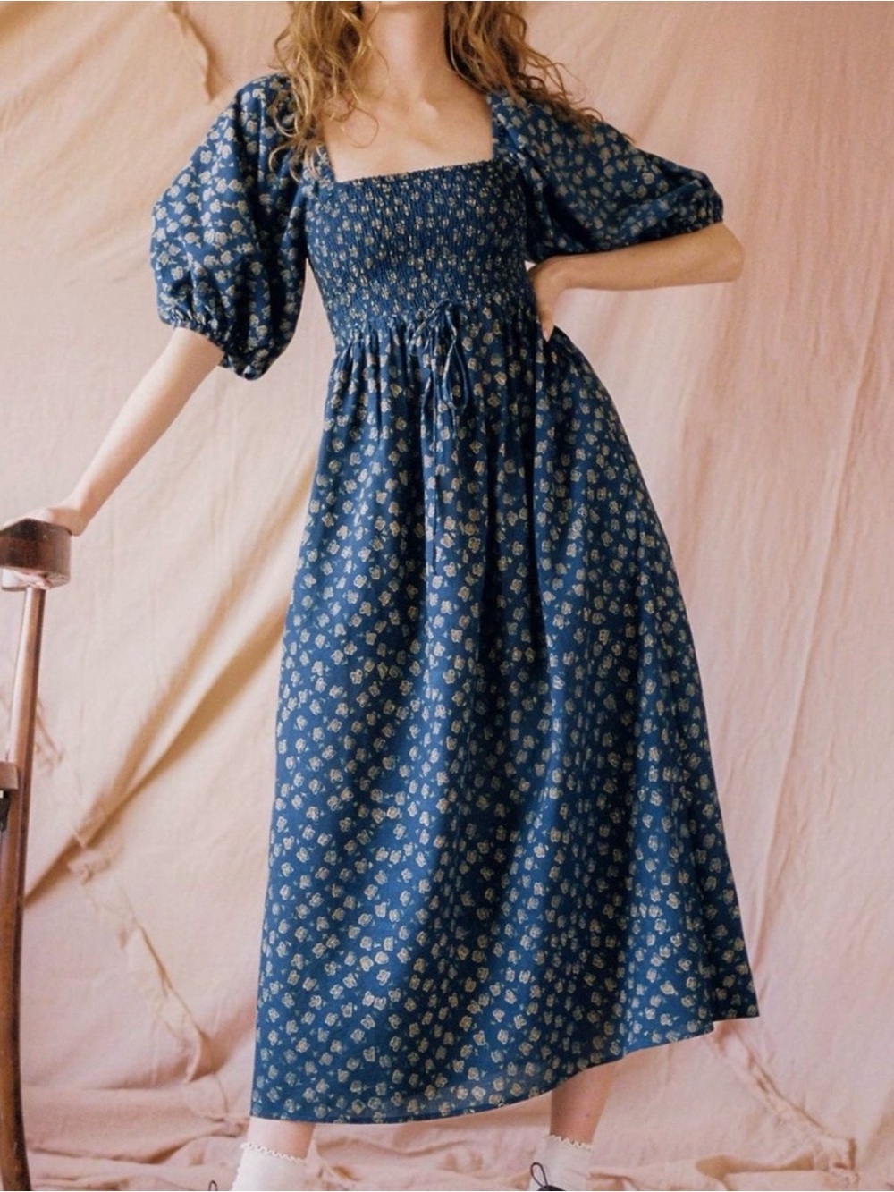 Christy Dawn Katrina Dress Navy Poppy